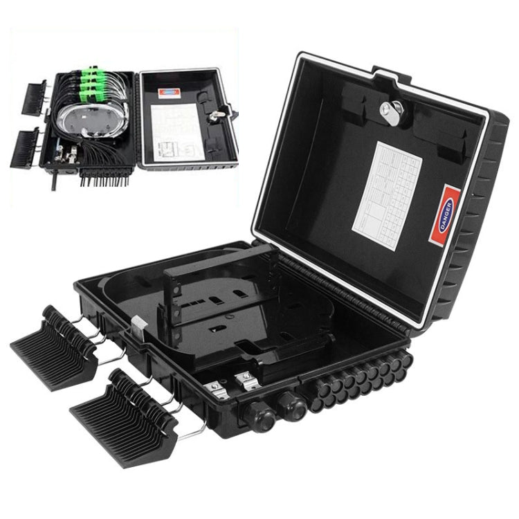 La scatola di distribuzione FTTH con splitter da 16 PLC può contenere fino a 16 cavi di derivazione per abbonati, 16 Core La scatola di distribuzione FTTH con splitter da 16 PLC può contenere fino a 16 cavi di derivazione per abbonati, 16 Core